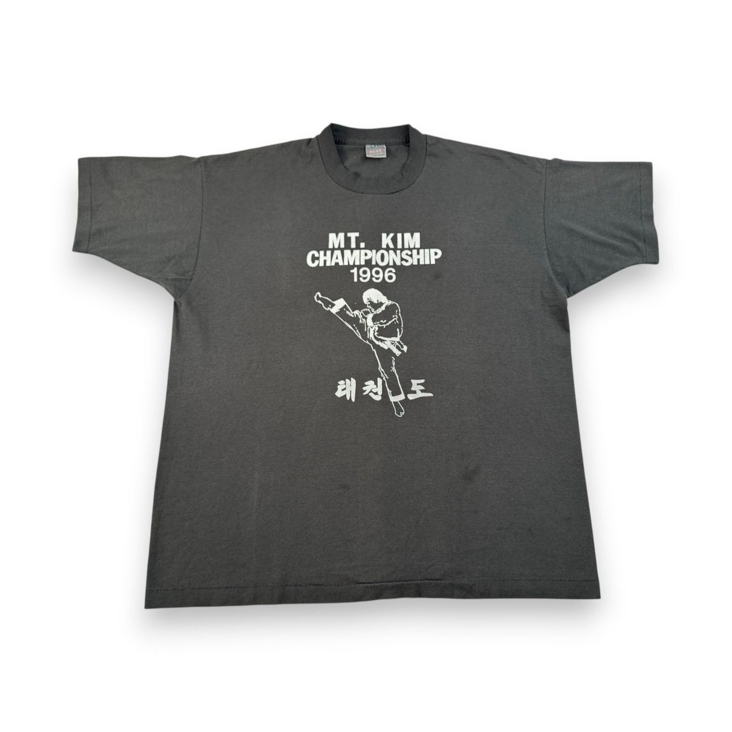 90s 韓国 少林寺 Tシャツ MT KIM championship 1996 シングルステッチ USA製 2XL o-x-2505-001