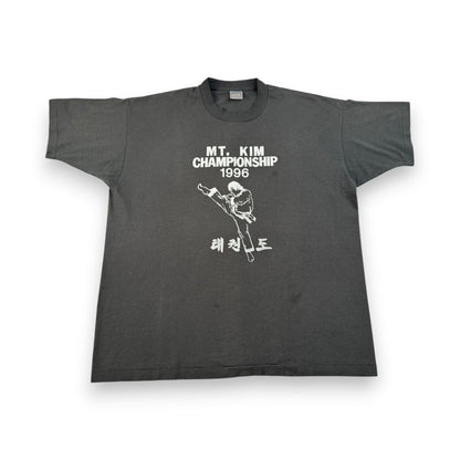 90s 韓国 少林寺 Tシャツ MT KIM championship 1996 シングルステッチ USA製 2XL o-x-2505-001