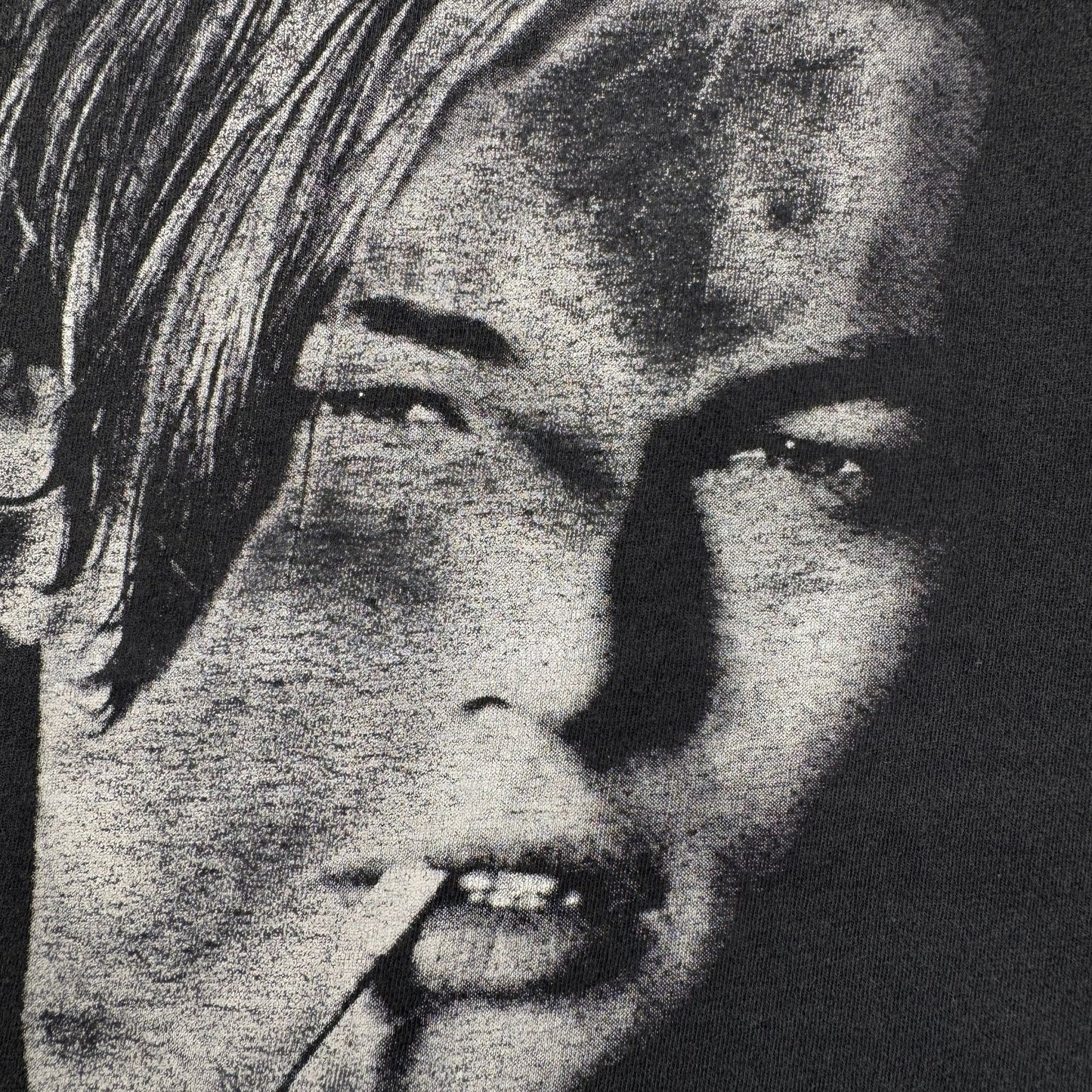 90s レオナルド デカプリオ Tシャツ 映画T タイタニック ブラック Leonardo DiCaprio フェード シングルステッチ 2603-0004