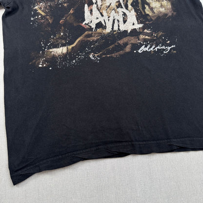 00s COLD PLAY VIVA LA VIDA TOUR Tシャツ Tシャツ L ブラック 2008 バンT コールドプレイ 2603-0005
