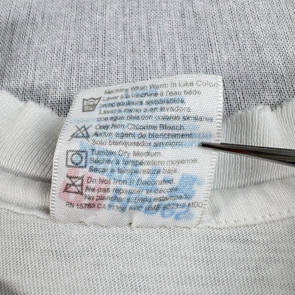 90s USA製 東芝 パルテノン神殿 ホワイト 企業T Hanes XL Tシャツ toshiba 2603-0008
