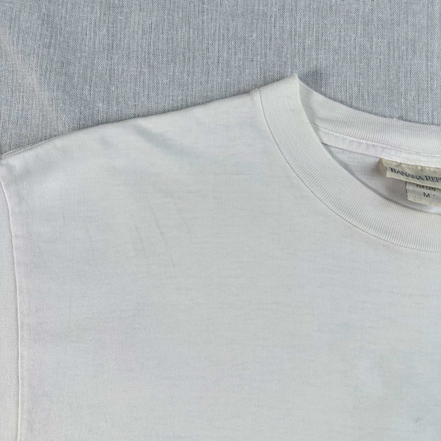 90s BANANA REPUBLIC Tシャツ ポケT USA製 カメレオン トカゲ アニマル 動物 M シングルステッチ 白 2603-0009