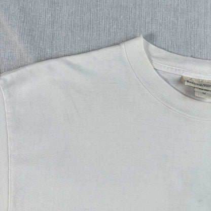 90s BANANA REPUBLIC Tシャツ ポケT USA製 カメレオン トカゲ アニマル 動物 M シングルステッチ 白 2603-0009
