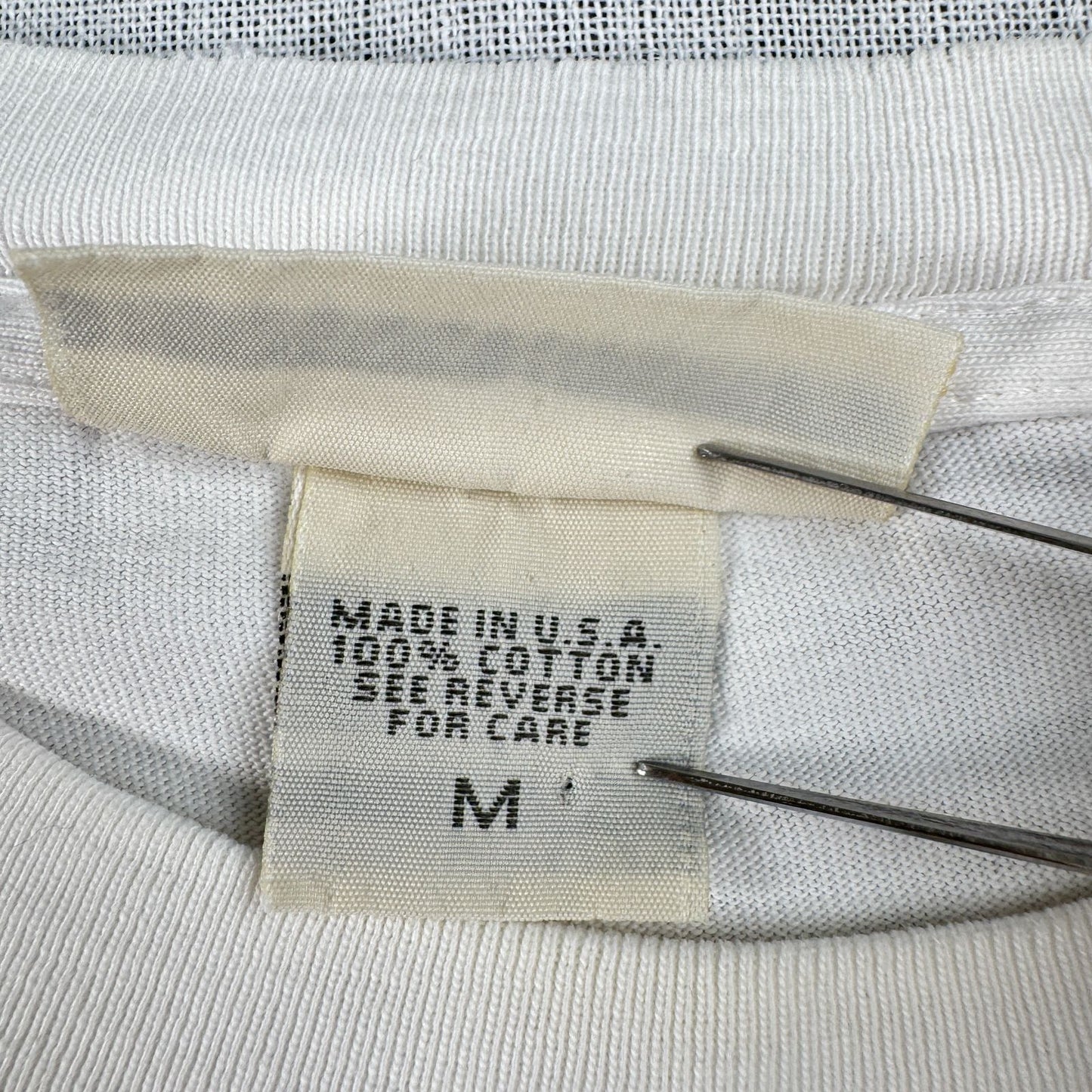 90s BANANA REPUBLIC Tシャツ ポケT USA製 カメレオン トカゲ アニマル 動物 M シングルステッチ 白 2603-0009