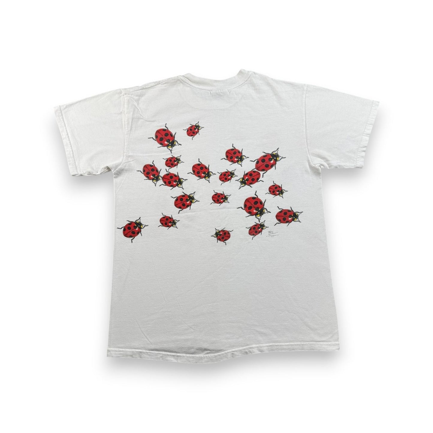 90s wild cotton てんとう虫 昆虫 Tシャツ ホワイト M 2603-0011