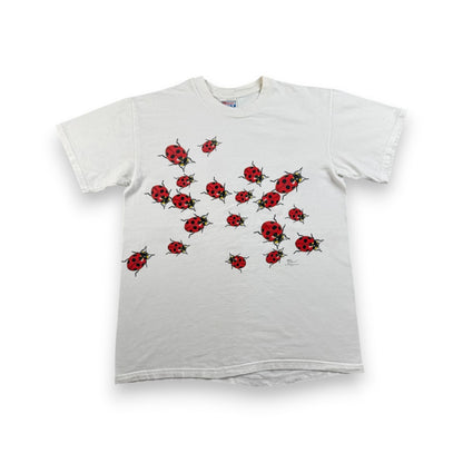 90s wild cotton てんとう虫 昆虫 Tシャツ ホワイト M 2603-0011