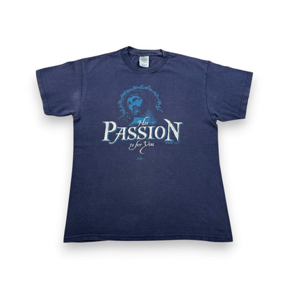 00s ジーザス キリスト Tシャツ ネイビー Passion M USA 2603-0012