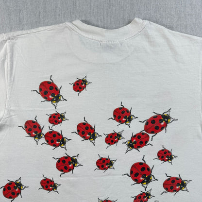 90s wild cotton てんとう虫 昆虫 Tシャツ ホワイト M 2603-0011