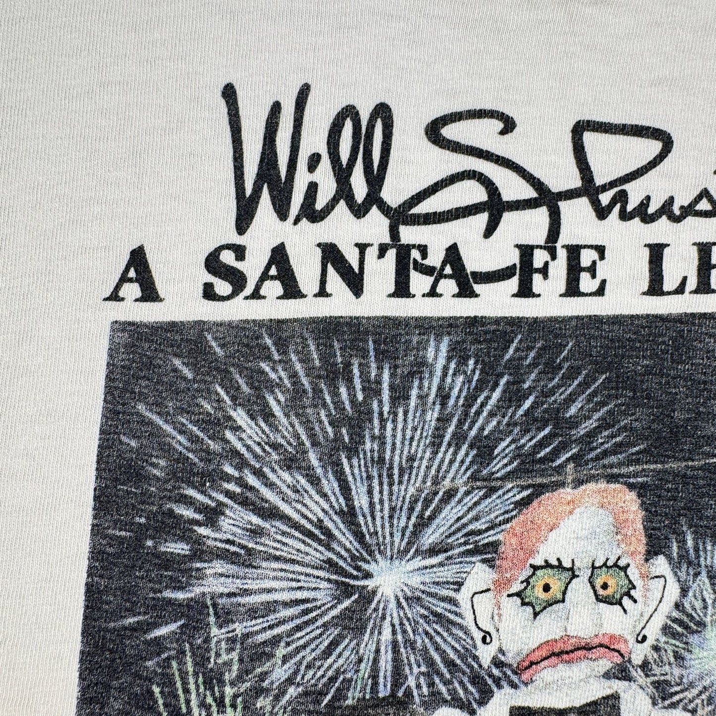 80s USA製 Tシャツ アートT サンタフェ 白 L ONEITA zozobra シングルステッチ 2603-0018