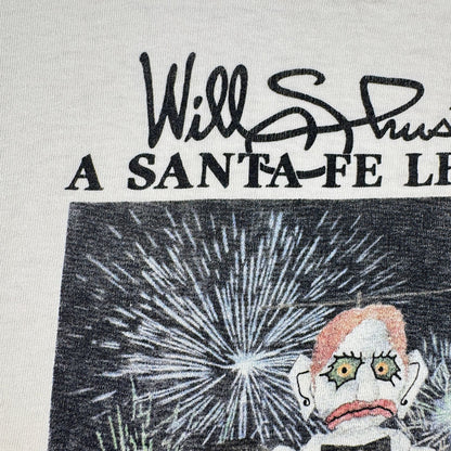 80s USA製 Tシャツ アートT サンタフェ 白 L ONEITA zozobra シングルステッチ 2603-0018