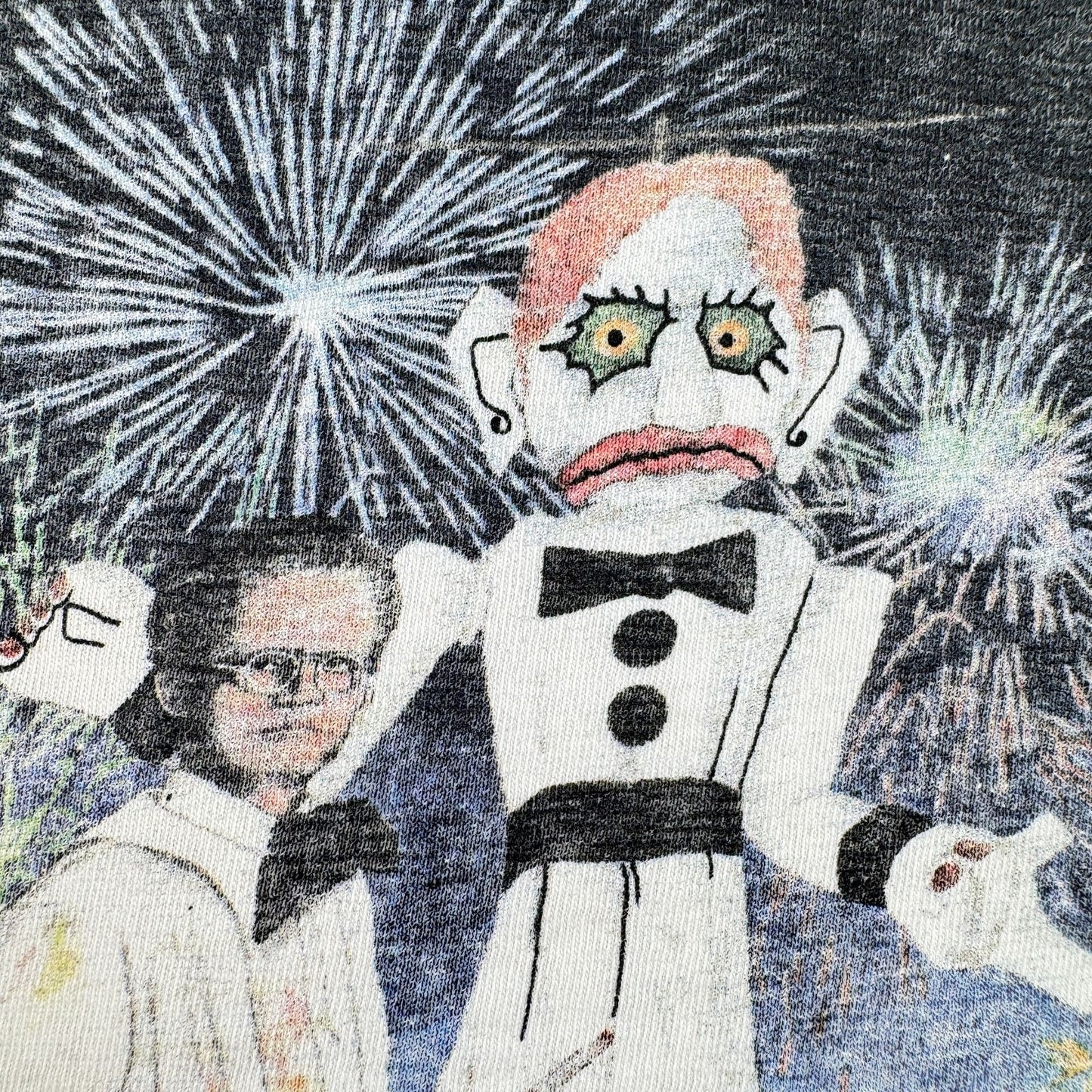 80s USA製 Tシャツ アートT サンタフェ 白 L ONEITA zozobra シングルステッチ 2603-0018
