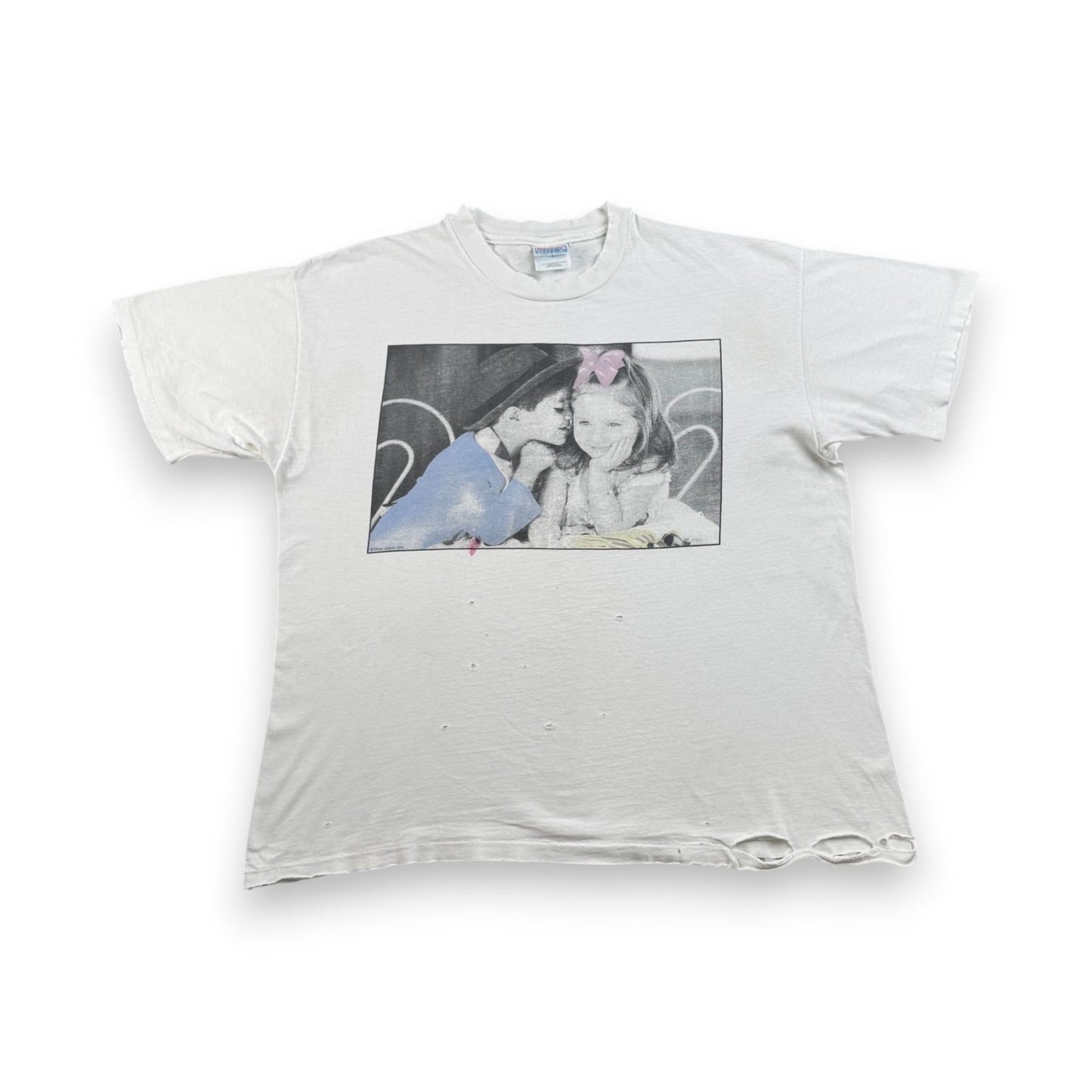 90s USA製 kim anderson フォトT アートT Tシャツ Hanes XL シングルステッチ キムアンダーソン 写真家 2603-0019