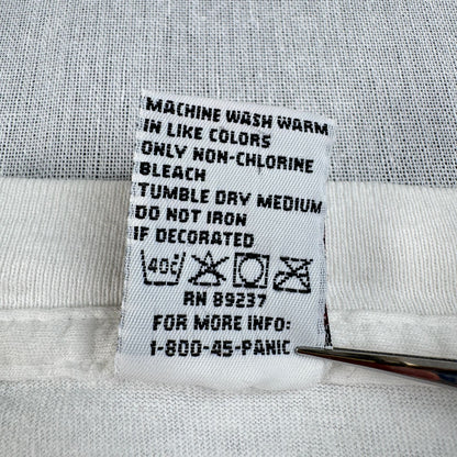 90s Dont panic ドントパニック オールドスケート Tシャツ ポップアート USA製 L 原始家族 パロディ シングルステッチ 1994 2603-0020