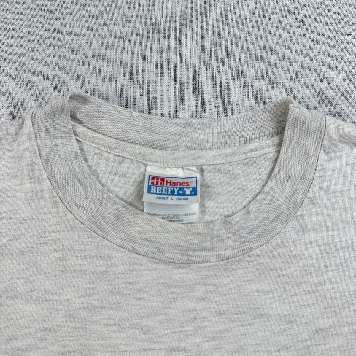 90s USA製 太陽 薔薇 アートT Tシャツ グレー Hanes L BODY MIND SOUL 十字架 ガンズ シングルステッチ 2603-0021