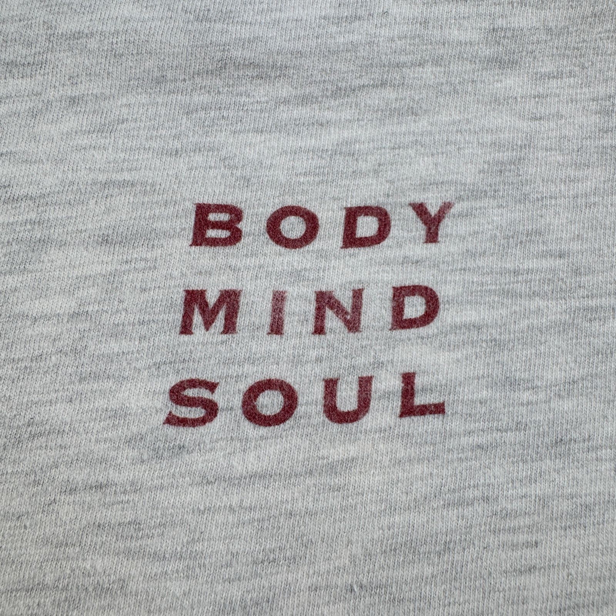 90s USA製 太陽 薔薇 アートT Tシャツ グレー Hanes L BODY MIND SOUL 十字架 ガンズ シングルステッチ 2603-0021