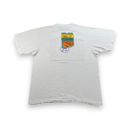 90s USA製 jimmy buffet バンT Tシャツ ツアーT オウム Tシャツ 白 XL ジミーバフェット 1998 シングルステッチ 2603-0022