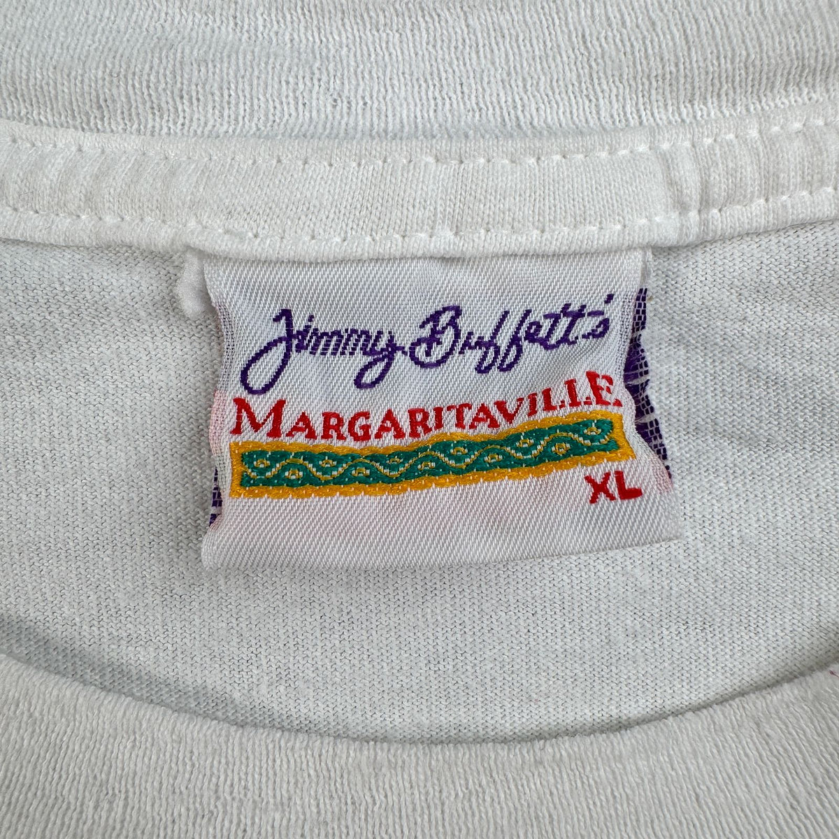 90s USA製 jimmy buffet バンT Tシャツ ツアーT オウム Tシャツ 白 XL ジミーバフェット 1998 シングルステッチ 2603-0022
