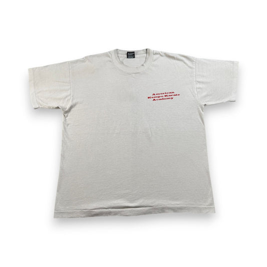 90s 空手 USA製 Tシャツ 陰陽 太極図 XL 空手教室 シングルステッチ 2603-0027