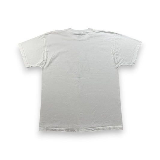 90s アイラブニューヨーク i love ny Tシャツ 白 アートT XL 1998 フルーツオブザルーム 2603-0028