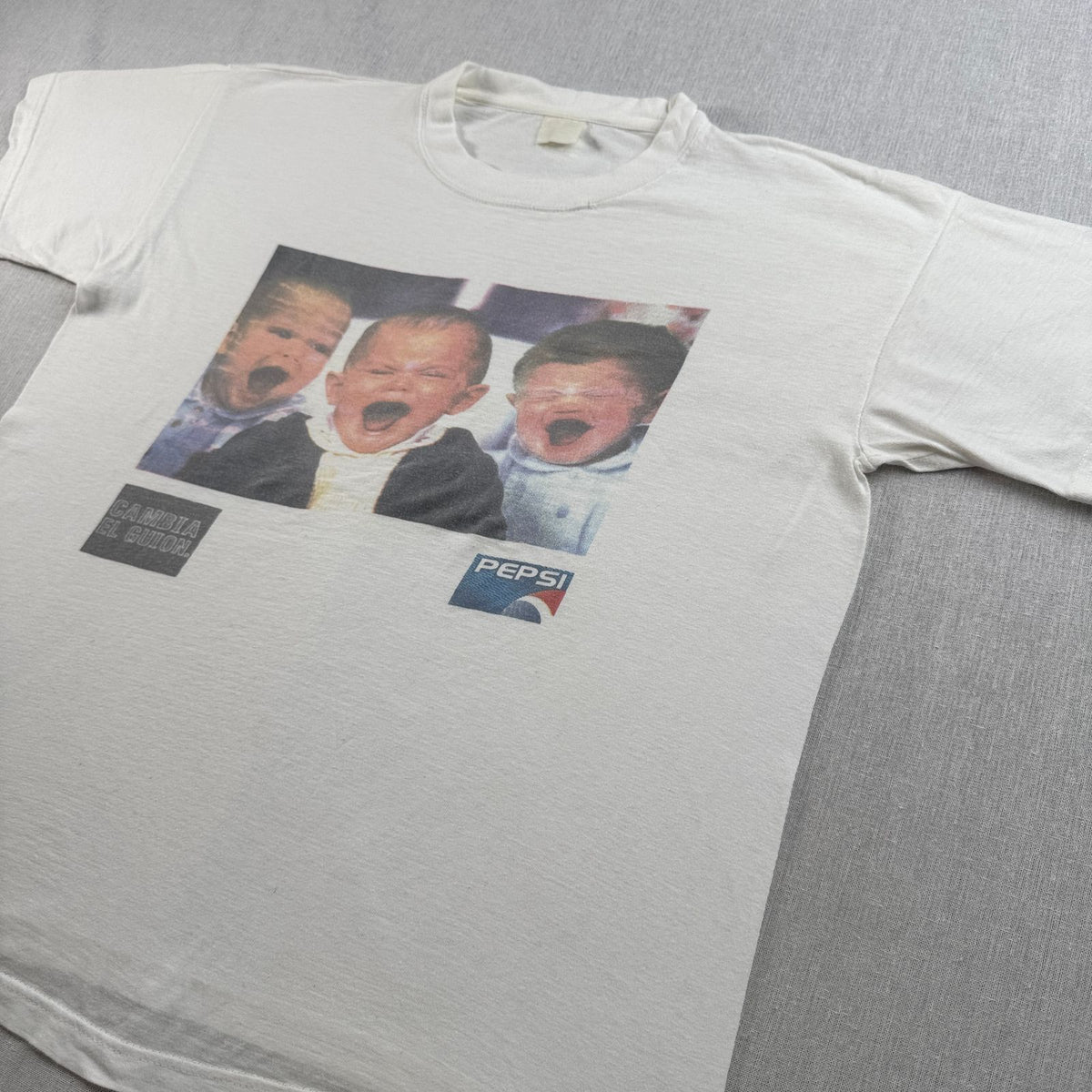 90s 00s ペプシ PEPSI 赤ちゃん 誰やねん Tシャツ 白 2603-0029