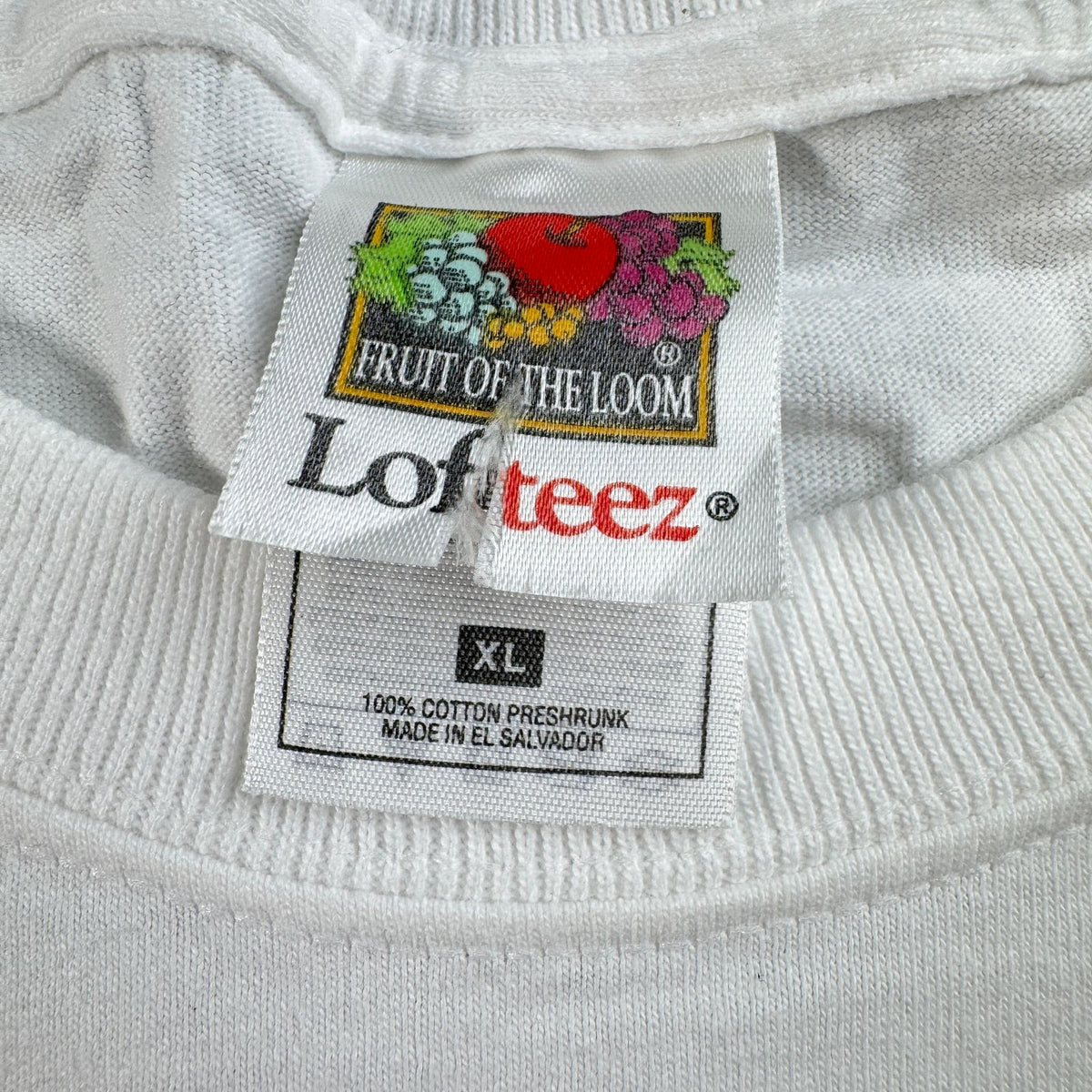 90s アイラブニューヨーク i love ny Tシャツ 白 アートT XL 1998 フルーツオブザルーム 2603-0028