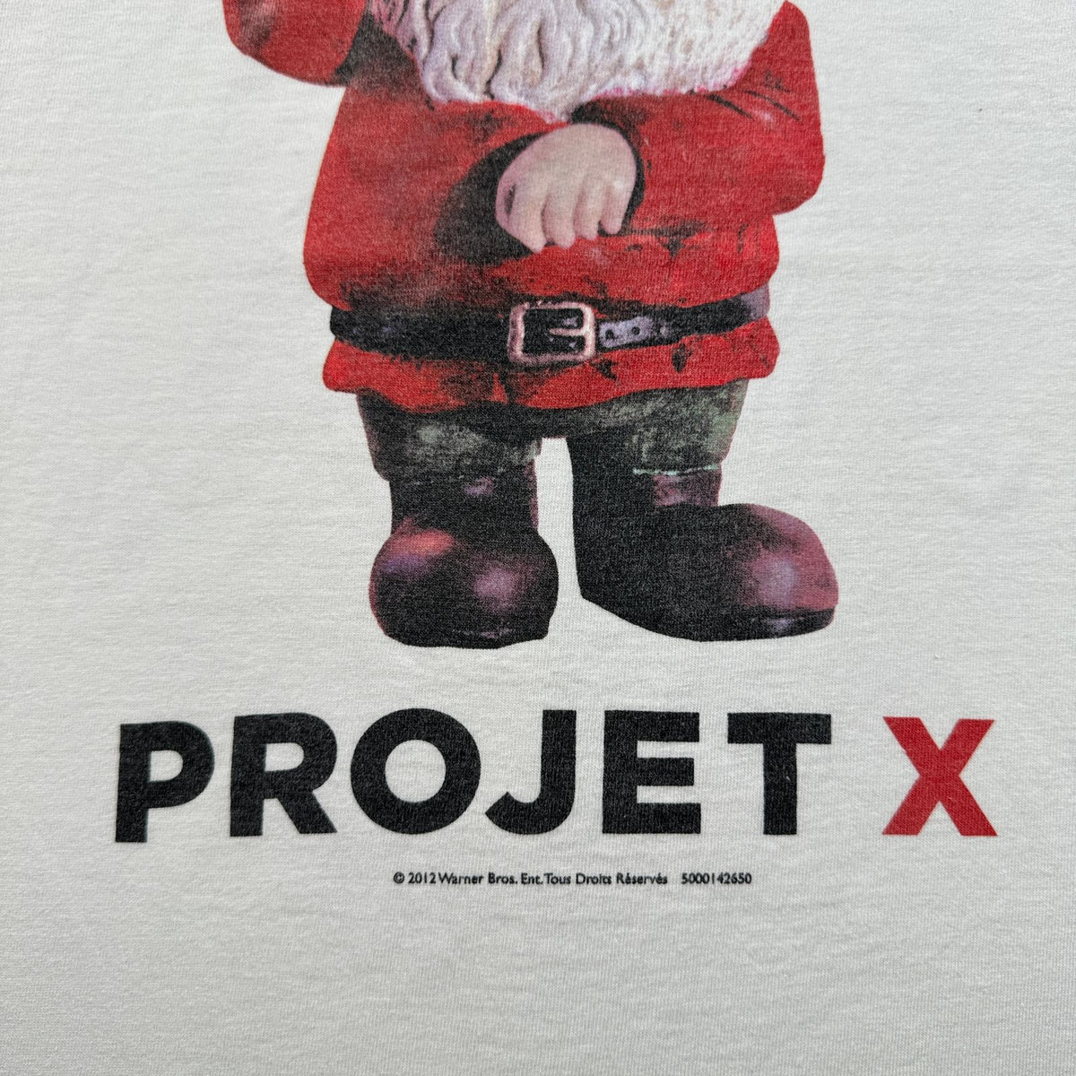 2012s PROJECT X プロジェクトX 映画T 白 サンタ パロディ M Tシャツ 2603-0031
