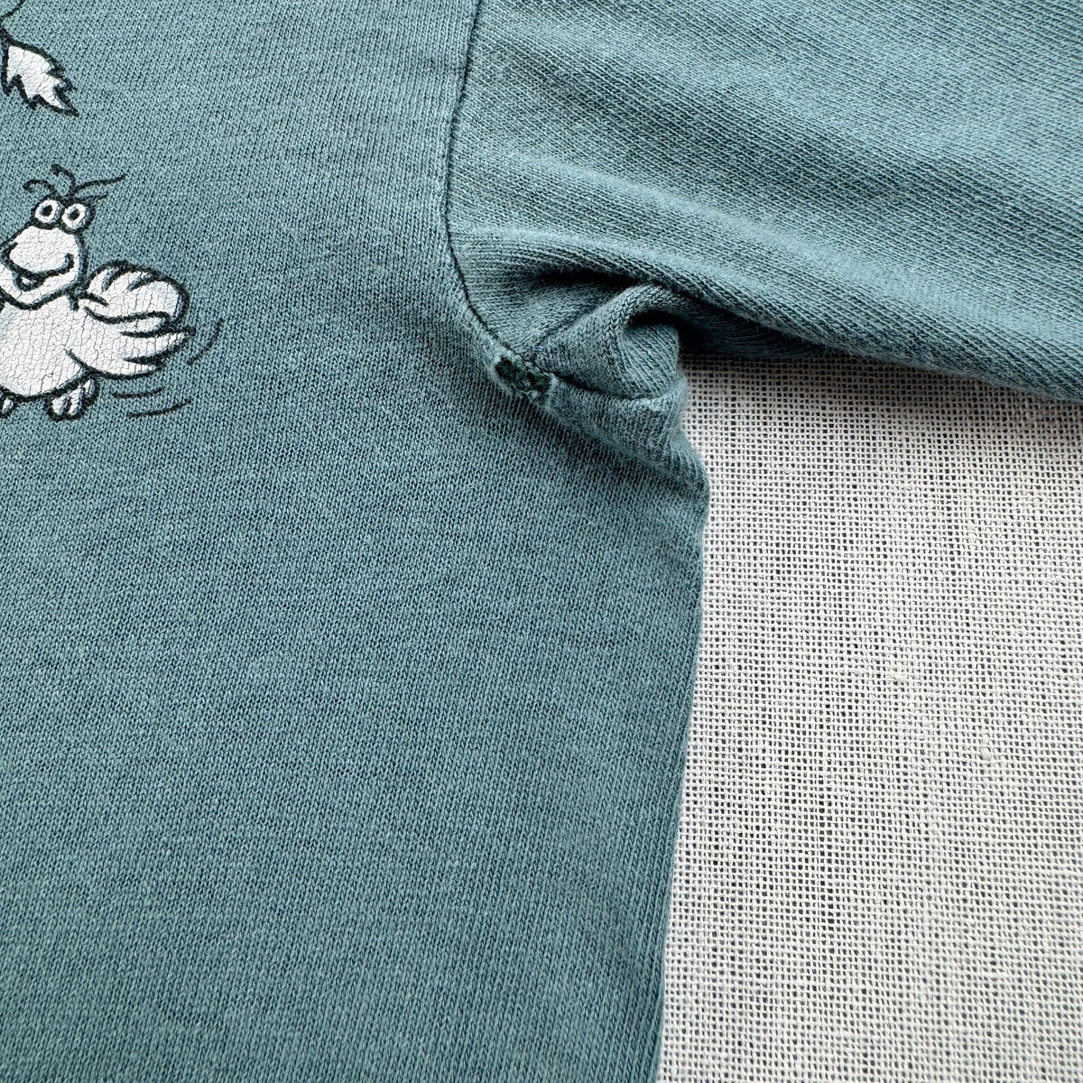 90s USA製 セサミストリート SESAME STREET Tシャツ カーミット ダークグリーン L changes 2603-0033