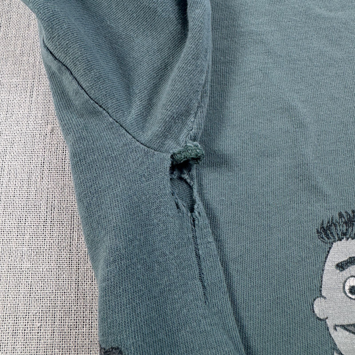 90s USA製 セサミストリート SESAME STREET Tシャツ カーミット ダークグリーン L changes 2603-0033