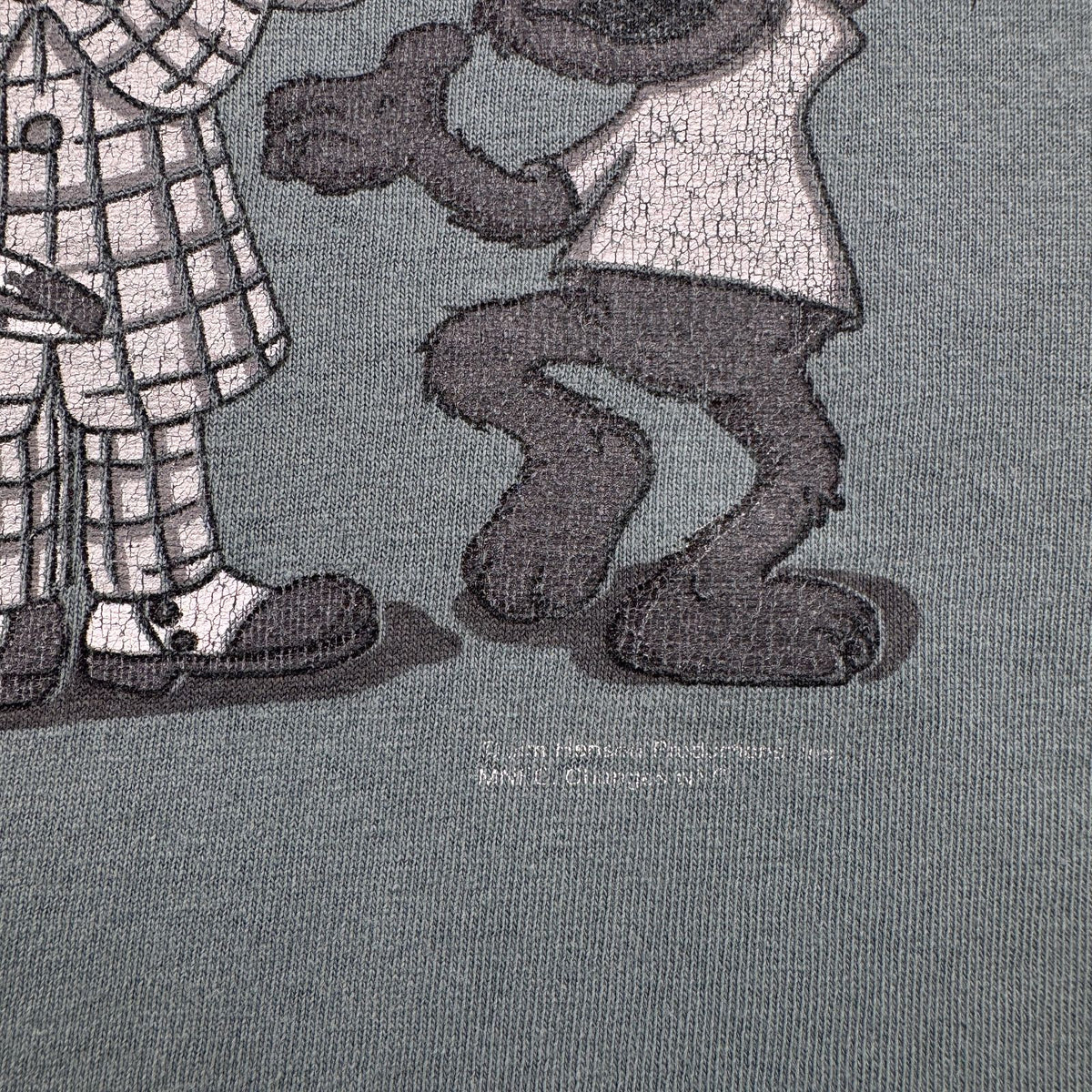 90s USA製 セサミストリート SESAME STREET Tシャツ カーミット ダークグリーン L changes 2603-0033