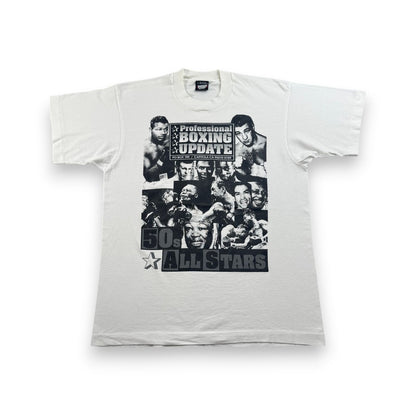 90s USA製 ボクシング Tシャツ 50s オールスター L シュガーレイロビンソン ロッキー マルシアノ ヘビー級 2603-0037