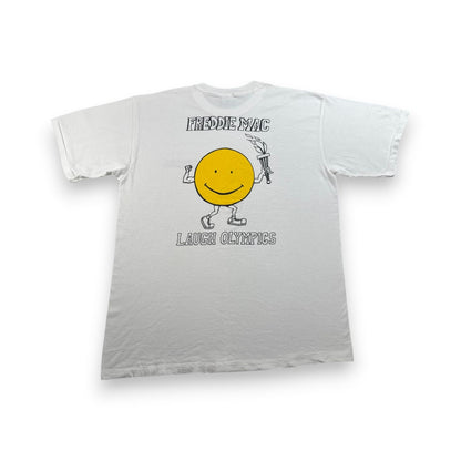 80s vans バンズ Tシャツ USA製 オリンピック XL FREDDIE MAC LAUGH OLYMPICS オールドスケート 白 シングルステッチ 2603-0039