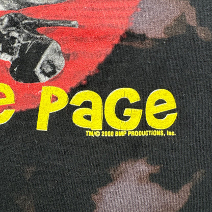 90s 00s bettie page ベティーペイジ fashion victim Tシャツ ピンナップ モデル M 黒 セクシー 映画 シングルステッチ 2000 2603-0038