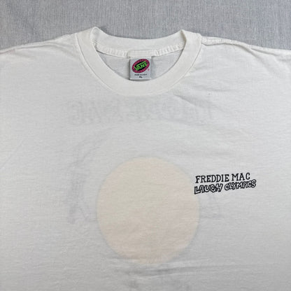 80s vans バンズ Tシャツ USA製 オリンピック XL FREDDIE MAC LAUGH OLYMPICS オールドスケート 白 シングルステッチ 2603-0039