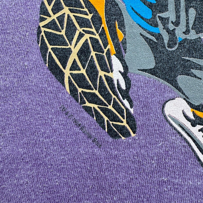 90s Looney Tunes ルーニーテューンズ タズマニアンデビル バスケ パープル 両面 Tシャツ USA製 XL キャラクター 2603-0040
