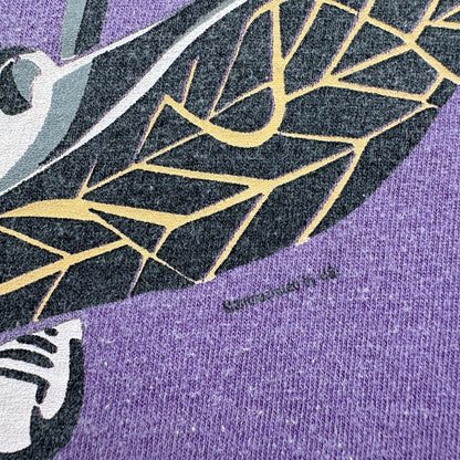 90s Looney Tunes ルーニーテューンズ タズマニアンデビル バスケ パープル 両面 Tシャツ USA製 XL キャラクター 2603-0040