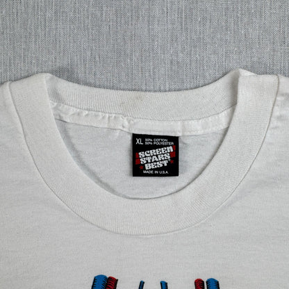 80s アナトミカル 臓器 人体 アートT USA製 白 XL 心臓解剖図 アナトミー Tシャツ スクリーンスターズ シングルステッチ 2603-0042