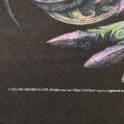 00s FINAL FANTASY X FFX ファイナルファンタジーバハムート Tシャツ 黒 XL 2001 2002 スクエアエニックス USA製 メガフ 召喚獣 2603-0044