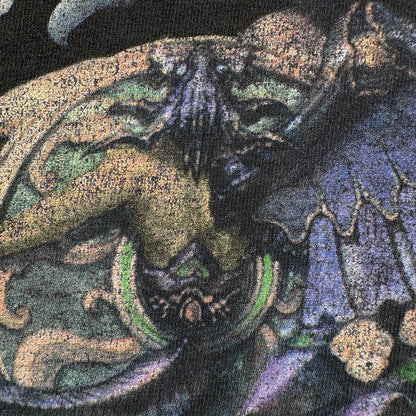 00s FINAL FANTASY X FFX ファイナルファンタジーバハムート Tシャツ 黒 XL 2001 2002 スクエアエニックス USA製 メガフ 召喚獣 2603-0044