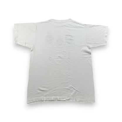 80s 90s アートT Tシャツ ビバリーヒルズ カリフォルニア スタイル シングルステッチ ダンス 白 2603-0091