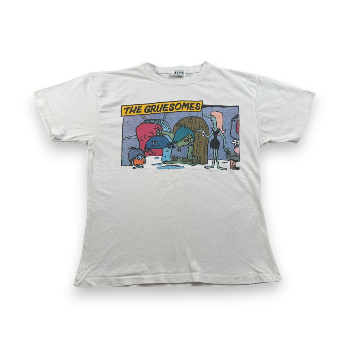 90s The gruesomes アートT アメコミ Tシャツ 白 シングルステッチ TOX moutreal 2603-0045