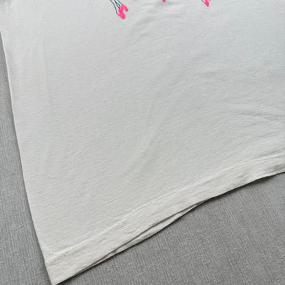 80s 90s アートT Tシャツ ビバリーヒルズ カリフォルニア スタイル シングルステッチ ダンス 白 2603-0091
