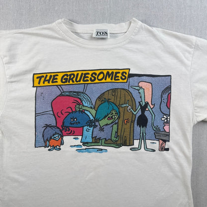90s The gruesomes アートT アメコミ Tシャツ 白 シングルステッチ TOX moutreal 2603-0045