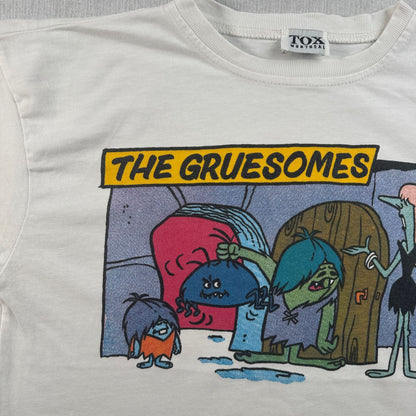 90s The gruesomes アートT アメコミ Tシャツ 白 シングルステッチ TOX moutreal 2603-0045