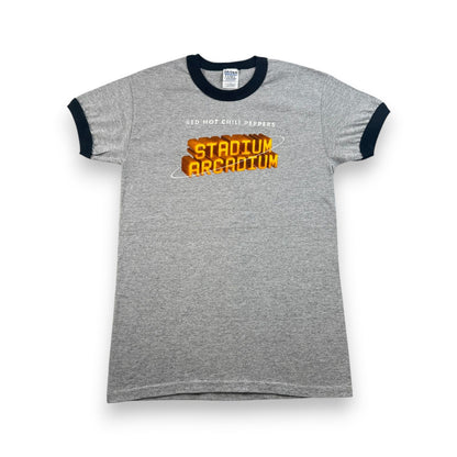 00s レッチリ Stadium Arcadium Tシャツ グレー リンガー バンドT S Red Hot Chili Peppers レッド・ホット・チリ・ペッパーズ RHCP ロック 2603-0062