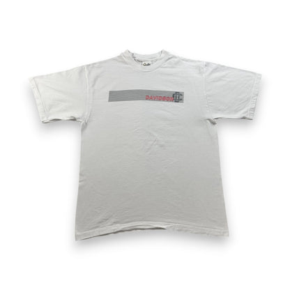 90s ダビッドソン DAVIDSON 企業T 白 USA製 Tシャツ XL 2603-0064