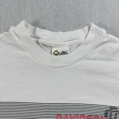 90s ダビッドソン DAVIDSON 企業T 白 USA製 Tシャツ XL 2603-0064