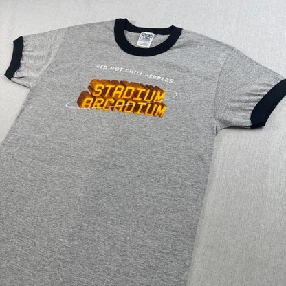 00s レッチリ Stadium Arcadium Tシャツ グレー リンガー バンドT S Red Hot Chili Peppers レッド・ホット・チリ・ペッパーズ RHCP ロック 2603-0062