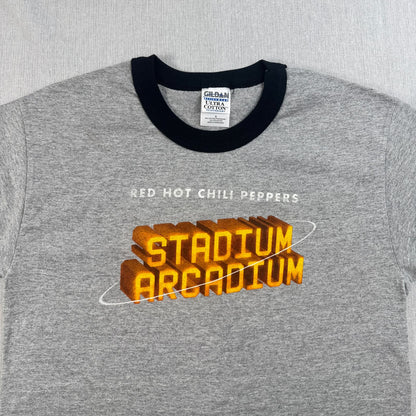 00s レッチリ Stadium Arcadium Tシャツ グレー リンガー バンドT S Red Hot Chili Peppers レッド・ホット・チリ・ペッパーズ RHCP ロック 2603-0062