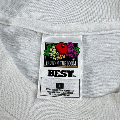 00s 鳥 バード アートT Tシャツ 白 L Green jay 2603-0067