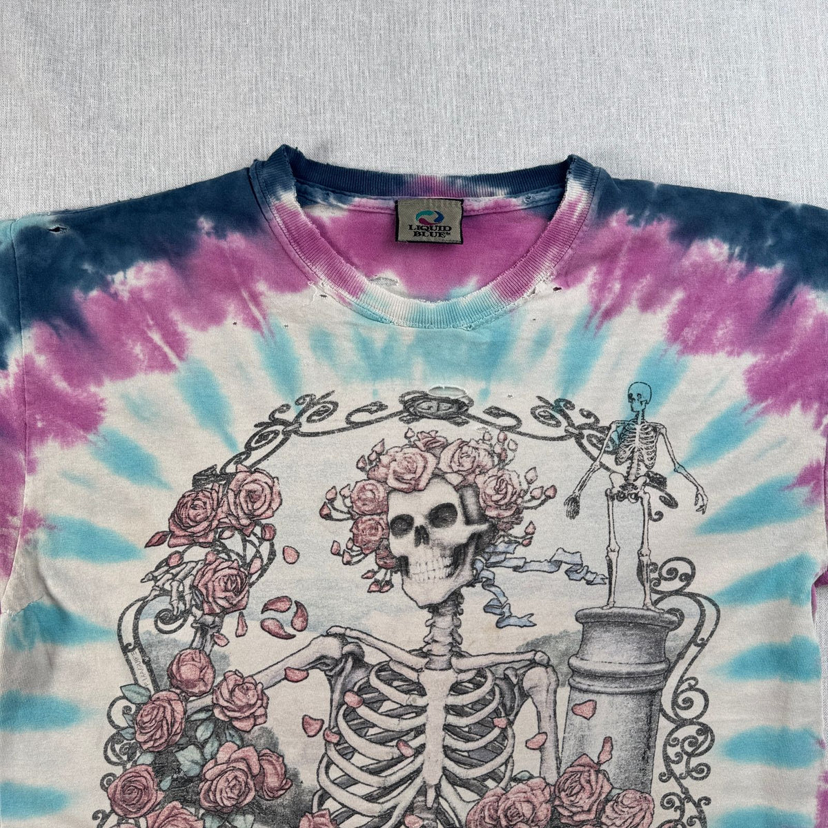 00s グレイトフルデッド リキッドブルー GRATEFUL DEAD ジェリーガルシア Tシャツ バンT バンドT タイダイ グランジ フェード 2603-0070